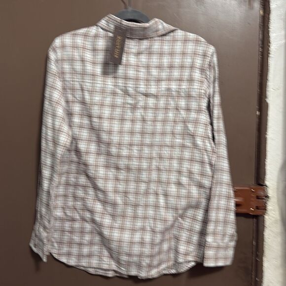 Shyanne Womens Men Plaid Button-Up Shirt Size S - Picture 2 of 5